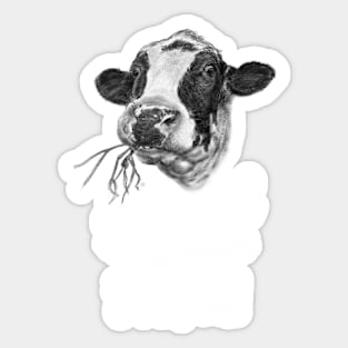 Just A Girl Who Loves Holstein Cows Sticker